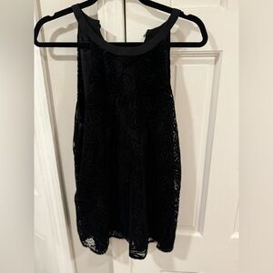 Dress top, halter, black